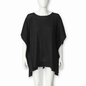 Alicia Adam’s Alpaca Jamie Sweater Black Baby Alpaca One Size